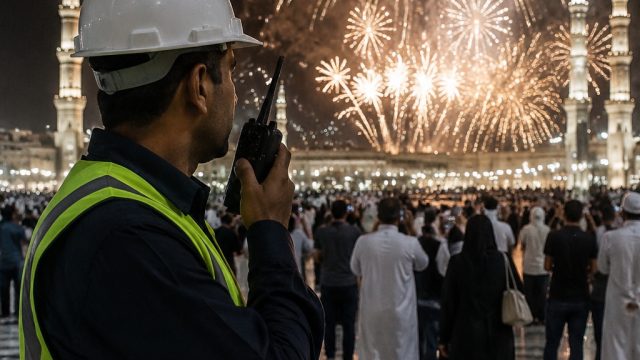 Ensuring Safety Amidst Medina's Grand Fireworks Spectacle