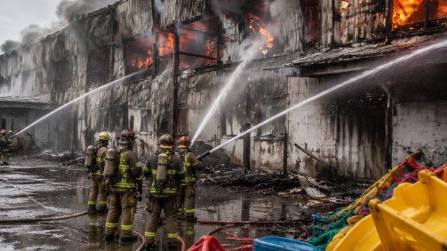 Significant Fire Levels Playground Equipment Manufacturing Facility