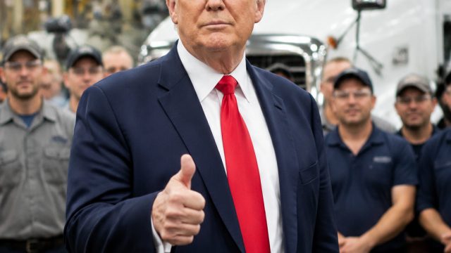 Trump Champions U.S. Manufacturing at Mack Trucks Amid Economic Concerns