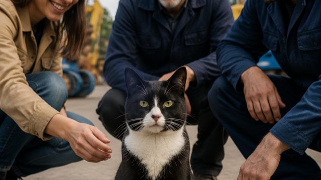 Unexpected Feline Encounter: A Tuxedo Cat Chooses Its New Family | 99 online poker, pragmatic play g