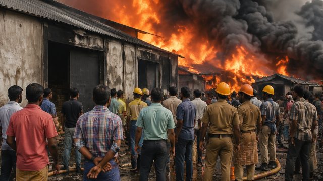 Fire Incident at Kazhugumalai Match Factory Causes Major Loss