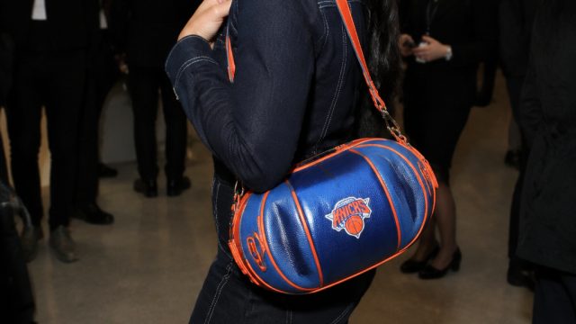 Jordyn Woods' Iconic Knicks Bag Highlights NBA Culture at the Guggenheim